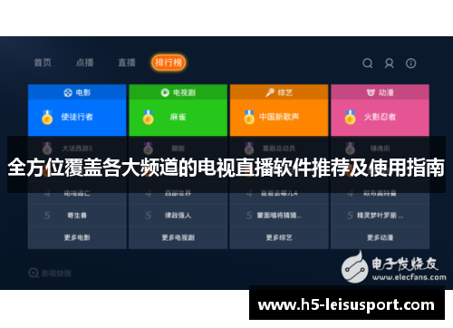 全方位覆盖各大频道的电视直播软件推荐及使用指南